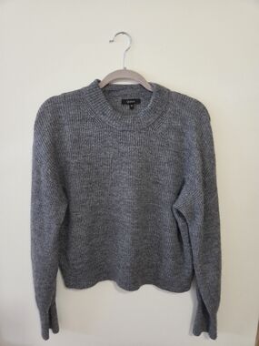 Quince Women's Gray Baby Alpaca Wool Crewneck Sweater XL